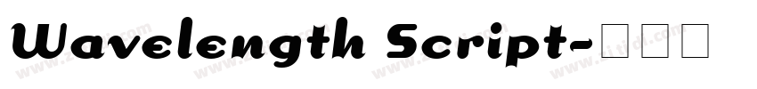 Wavelength Script字体转换